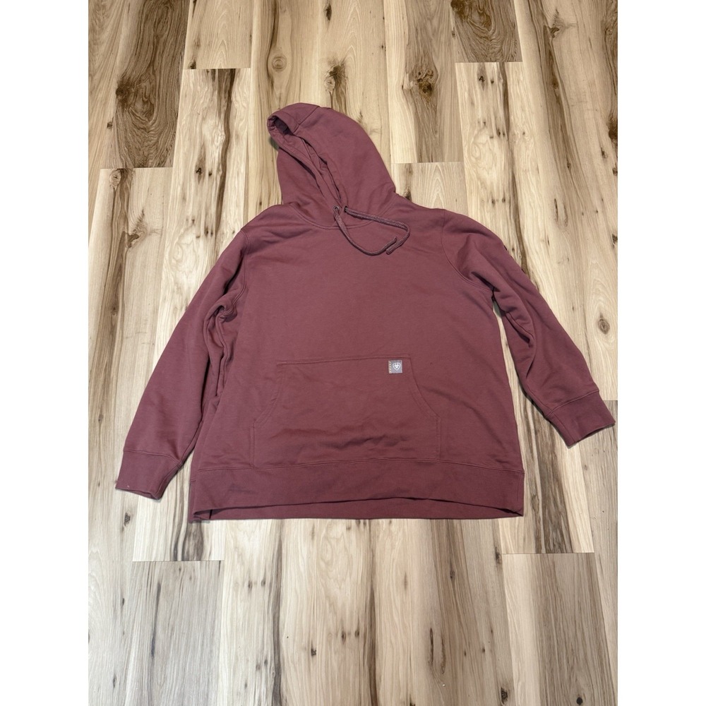 Ariat Rebar Graphic Work Hoodie Burgundy  Mens Size 2XL